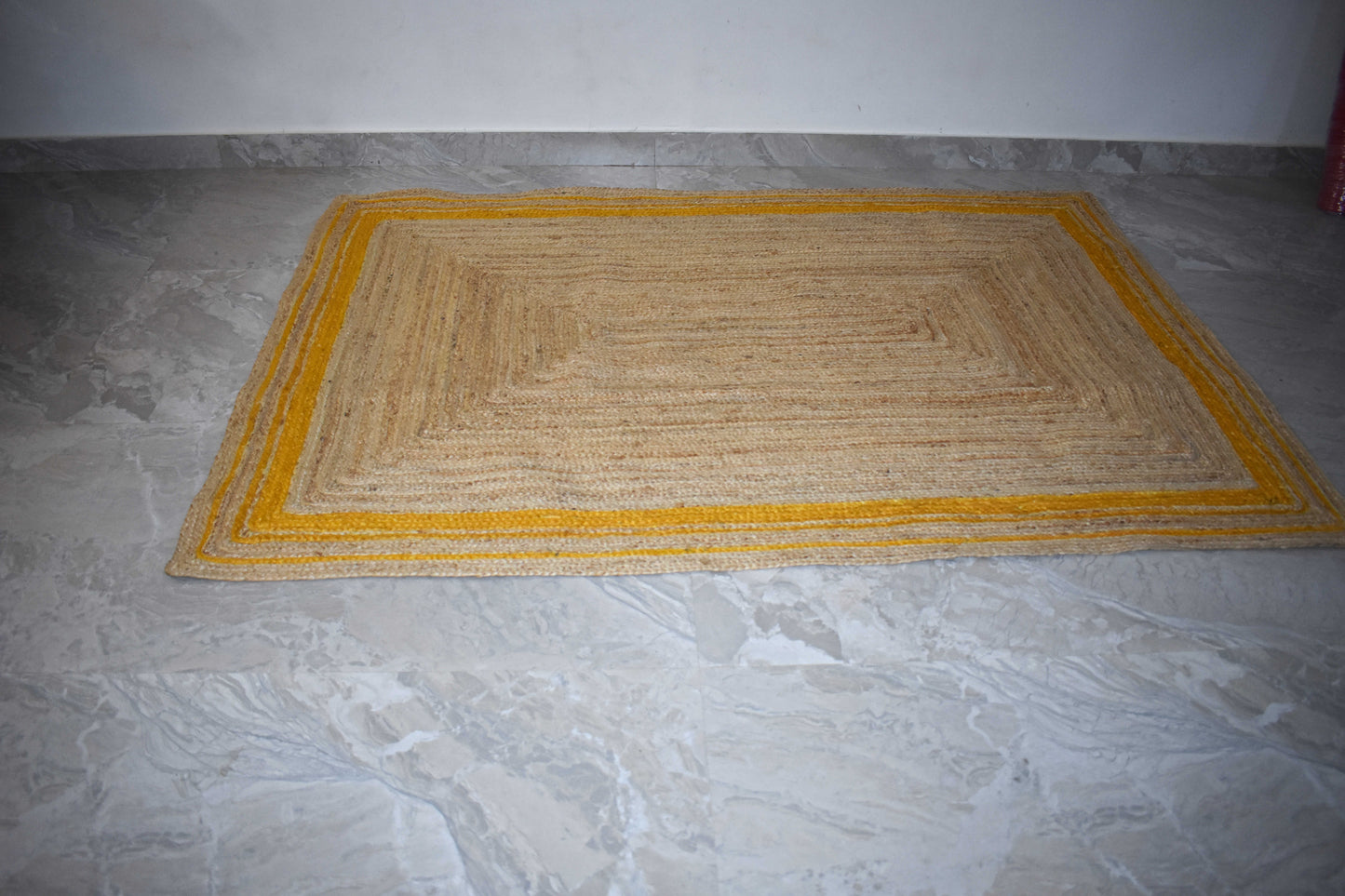 Jute Rug Rectangle Hand Braided Farmhouse Jute Area Rug for Living Room Hallway Bedroom