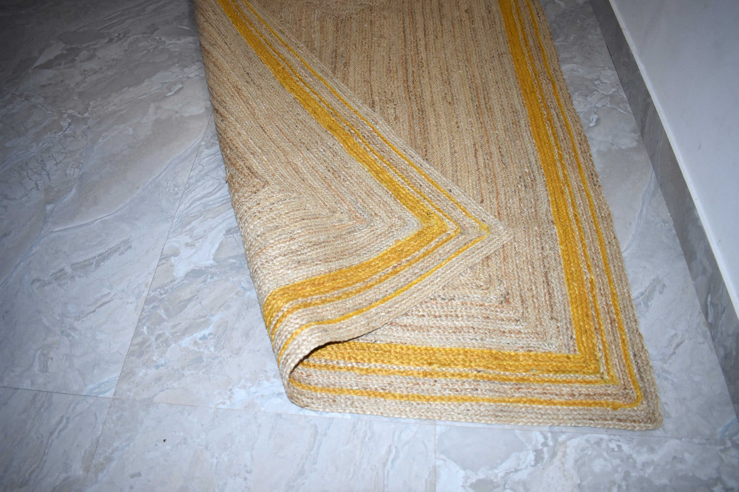 Jute Rug Rectangle Hand Braided Farmhouse Jute Area Rug for Living Room Hallway Bedroom