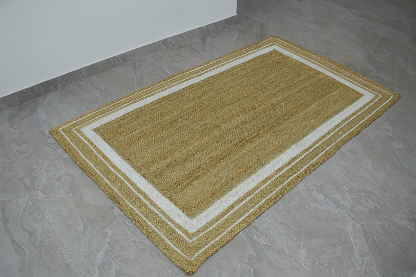 Ripaz Vogue Natural Jute Rug – Eco-Friendly Handmade Carpet Round, Rectangle