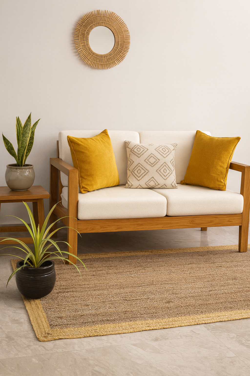 Eco-Friendly Jute Rug – Durable Woven Carpet for Home & Office