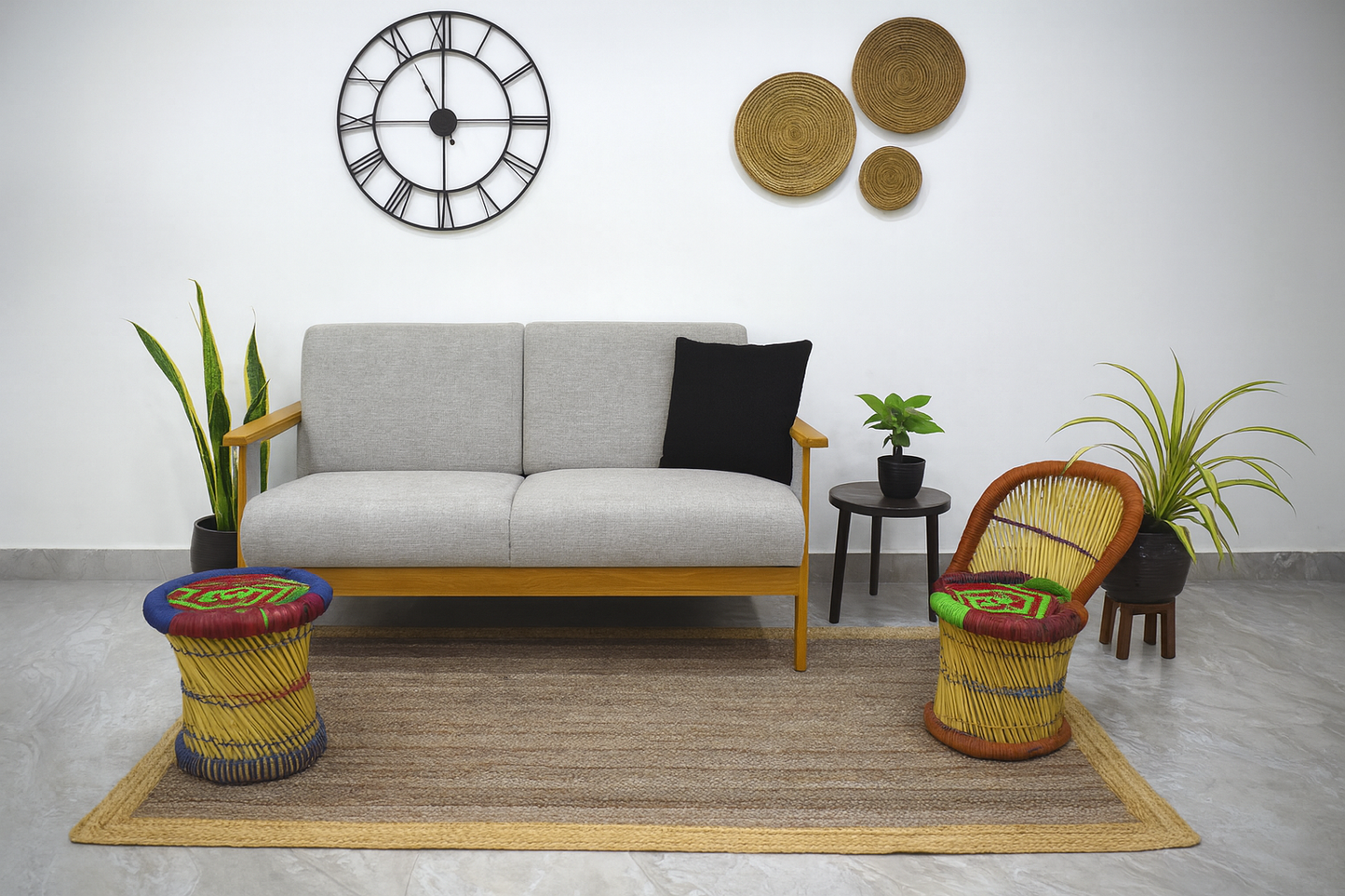 Eco-Friendly Jute Rug – Durable Woven Carpet for Home & Office