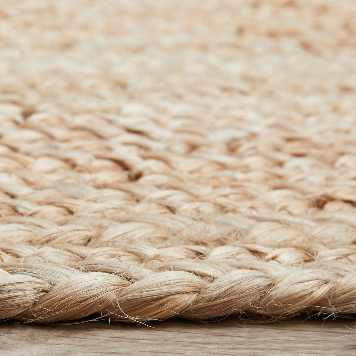 Natural Jute Rug Rectangle Farmhouse Jute Area Rug Handmade Carpet