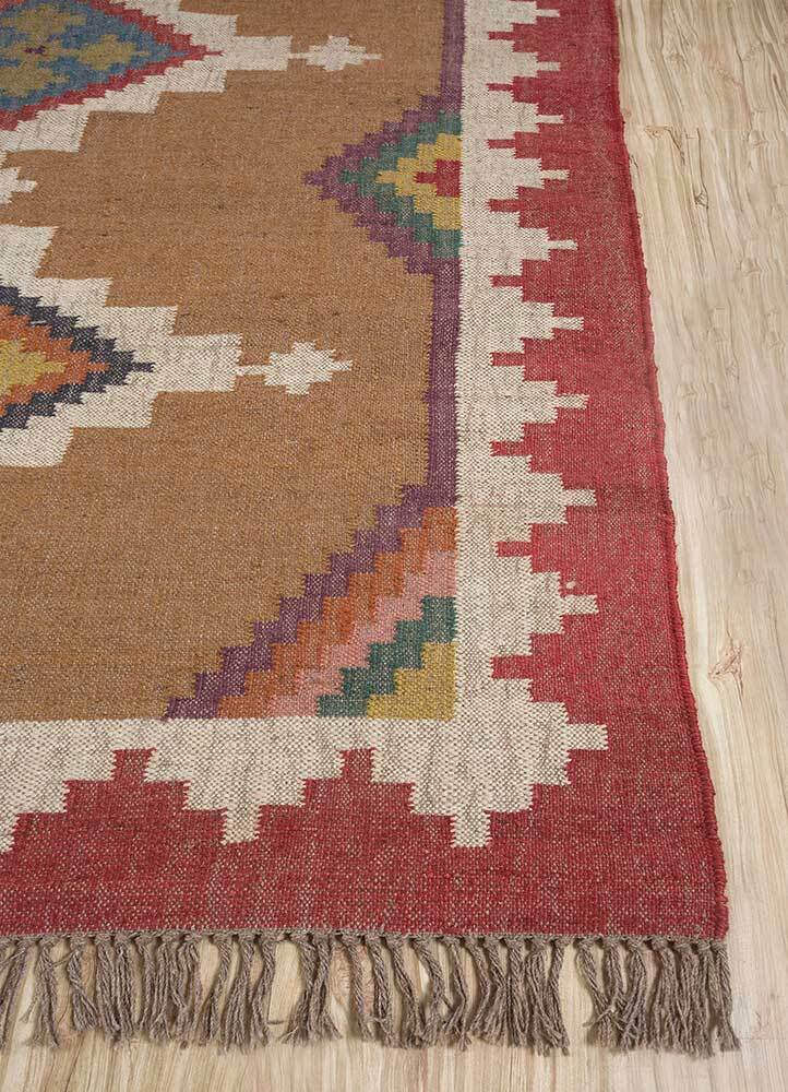 Ripaz Vogue Jute-Teppich, rechteckig, handgeflochten, modernes Design, für Wohnzimmer, Blau und Beige