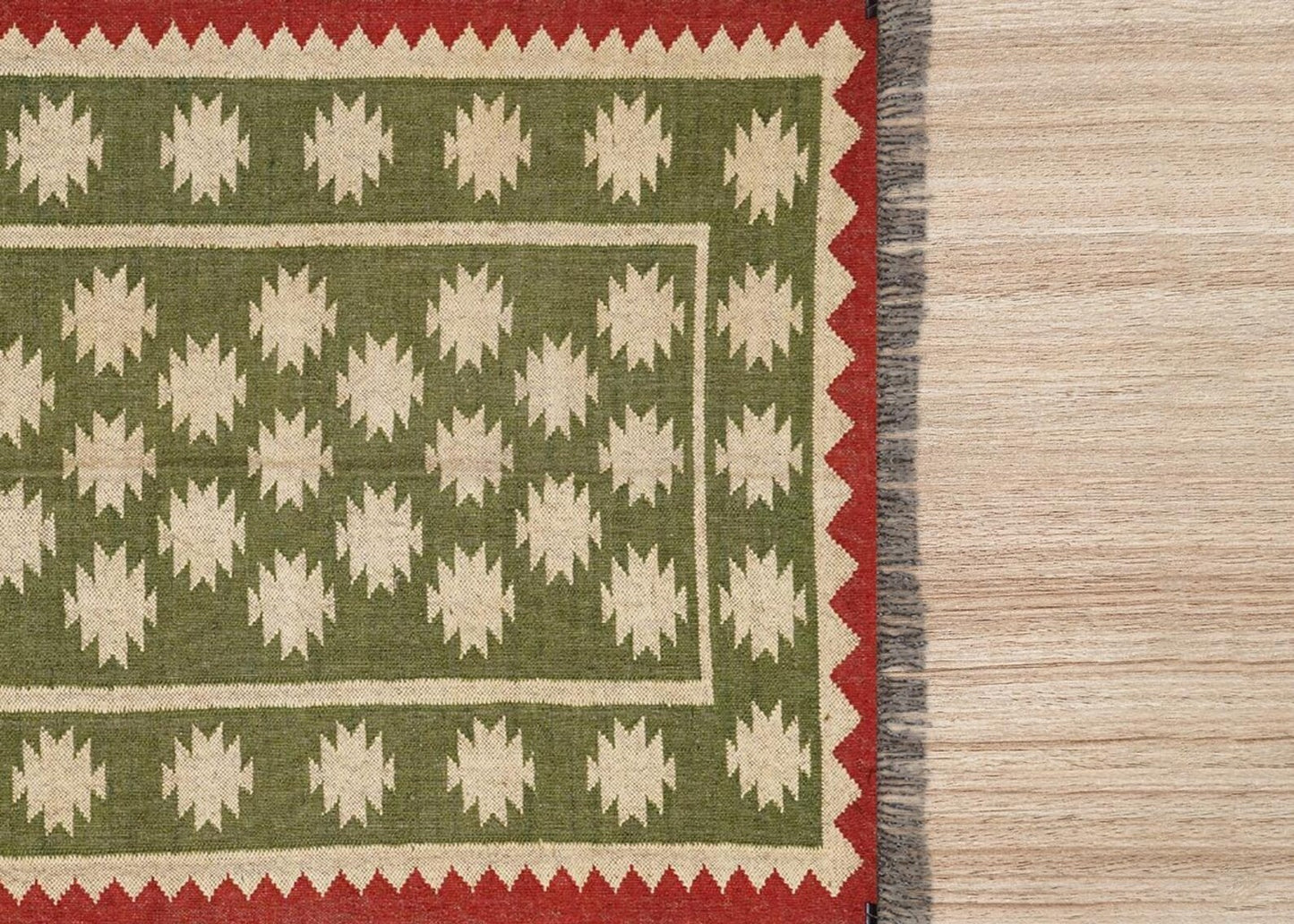 Ripaz Vogue Jute-Teppich, rechteckig, handgeflochten, modernes Design, für Wohnzimmer, Blau und Beige
