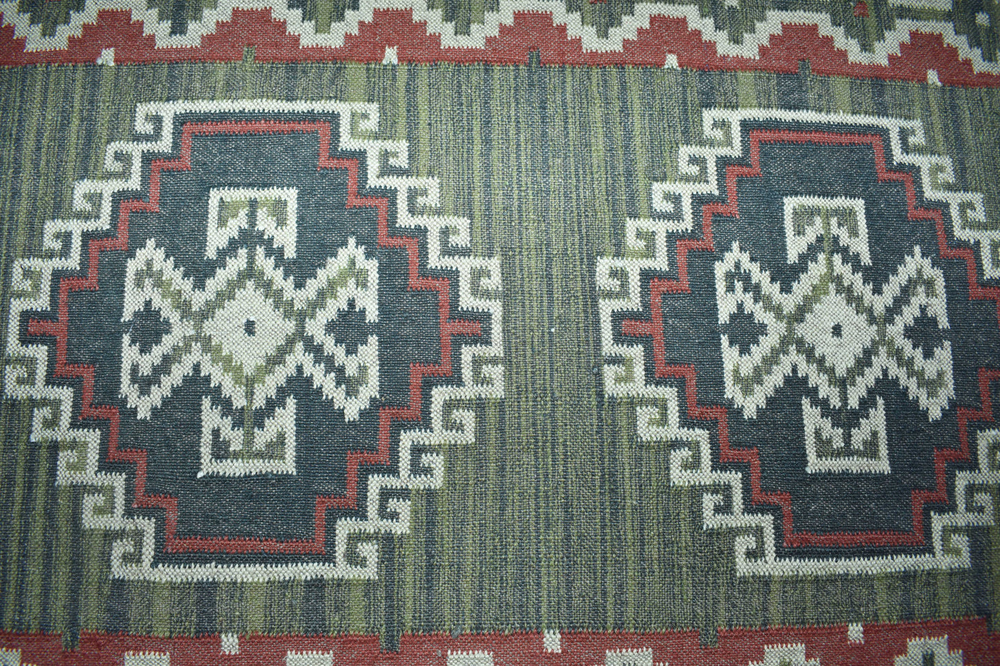 Wool Jute Rug Kilim Traditional Rustic Look Dhurrie Living Room Bedroom Carpet