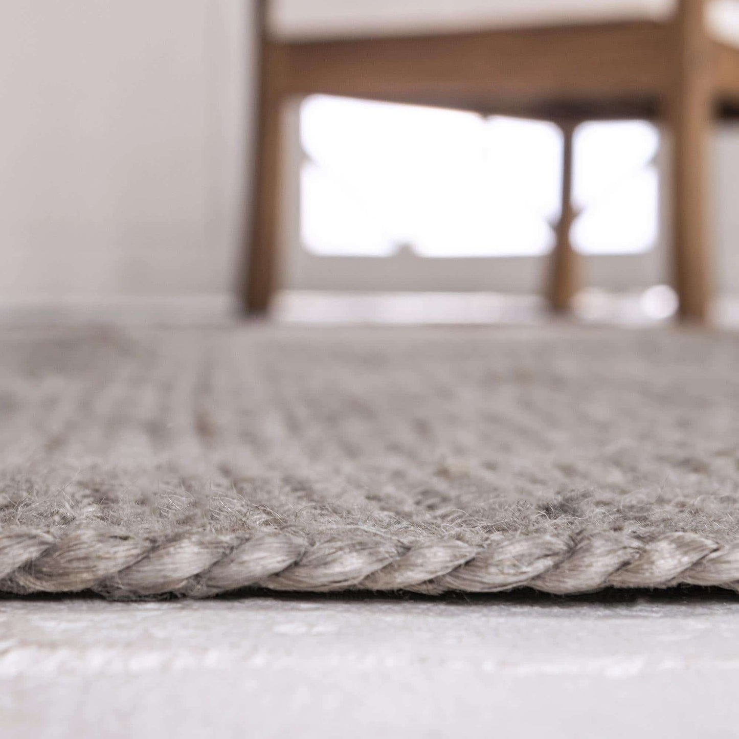 Natural Jute Rug – Eco-Friendly Handmade Round Carpet Farmhouse Jute Area Rug Living Room Bedroom Carpet