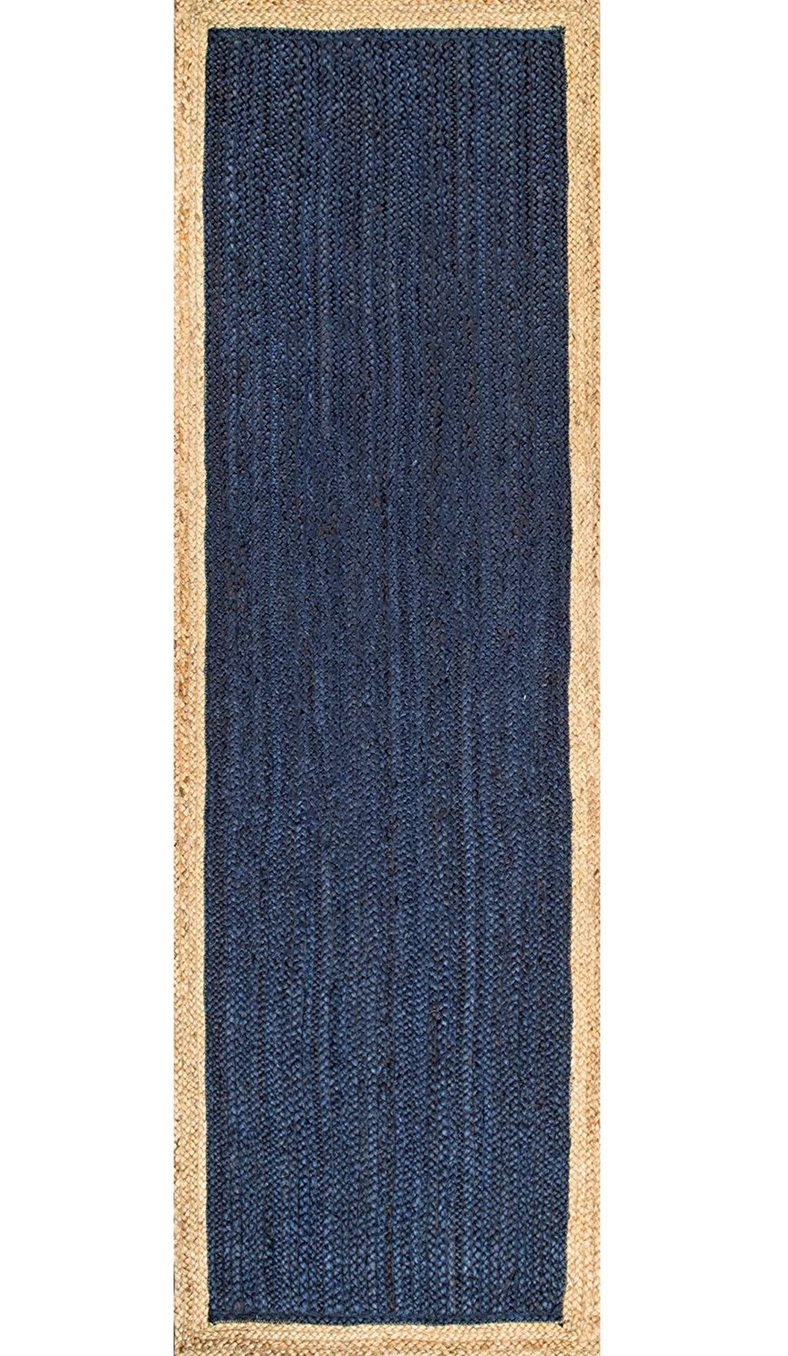 Rustic Natural Jute Rug Hand Braided Bohemian Floor Mat