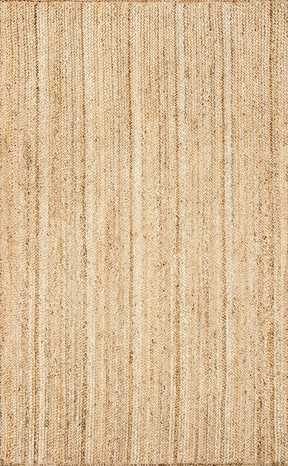 Jute-Teppich, rechteckig, handgeflochten, Bauernhaus-Jute-Teppich für Wohnzimmer, Flur, Schlafzimmer 