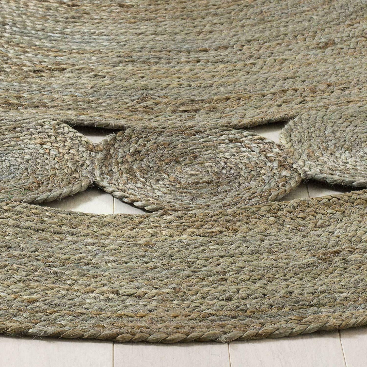 Jute Rug Natural Woven Bohemian Home Eco-Friendly Handmade Round Area Rug