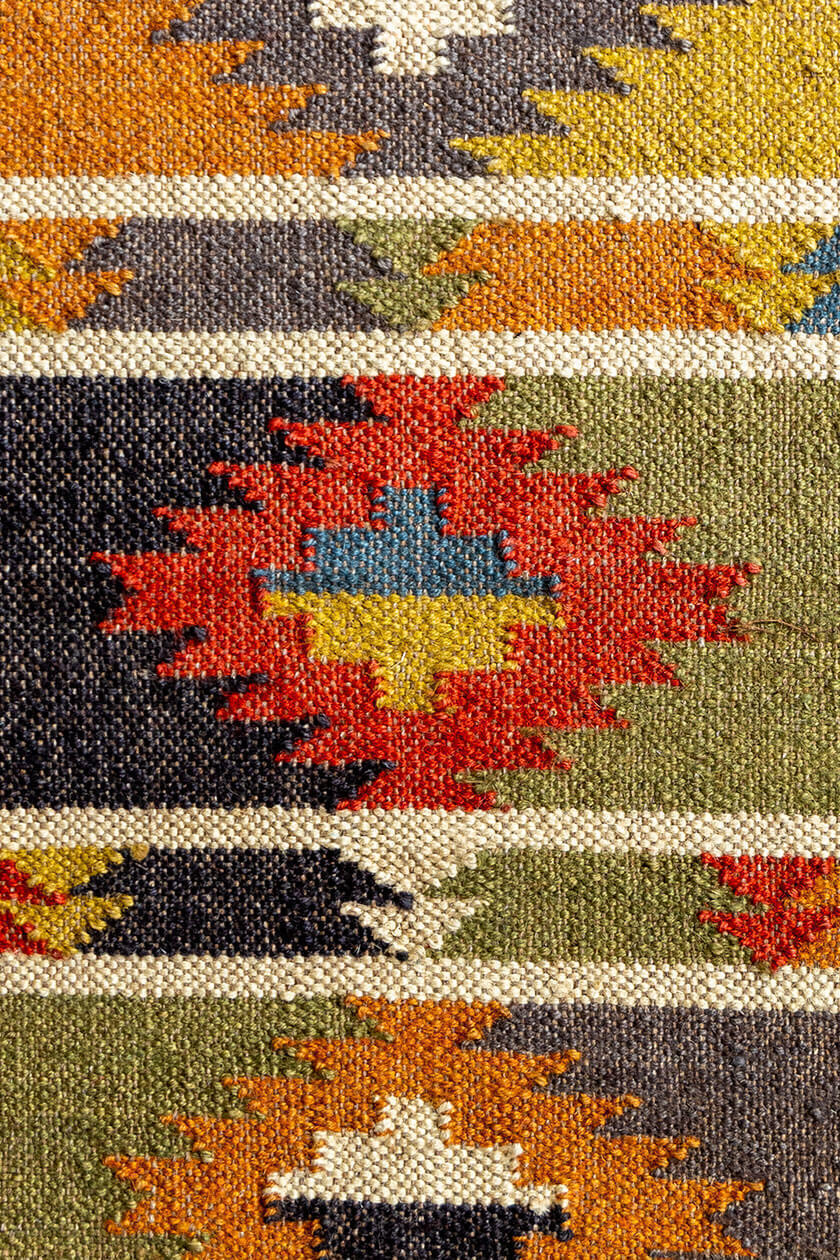 Tapis rectangulaire en jute naturel tressé à la main Ripaz pour décoration intérieure 