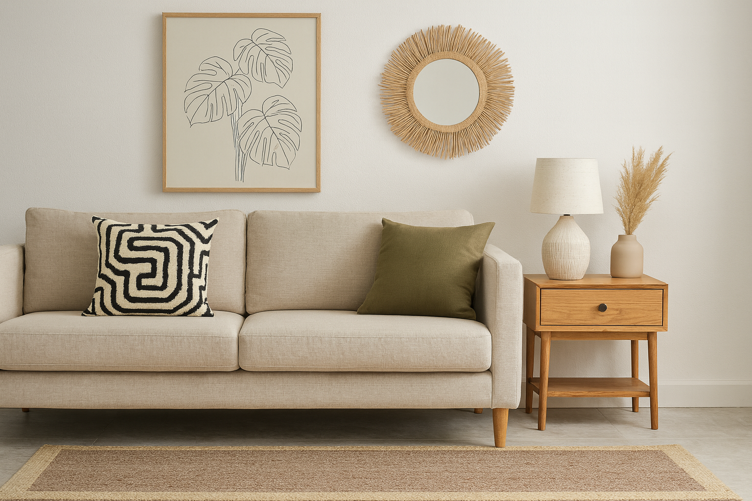 Eco-Friendly Jute Rug – Durable Woven Carpet for Home & Office