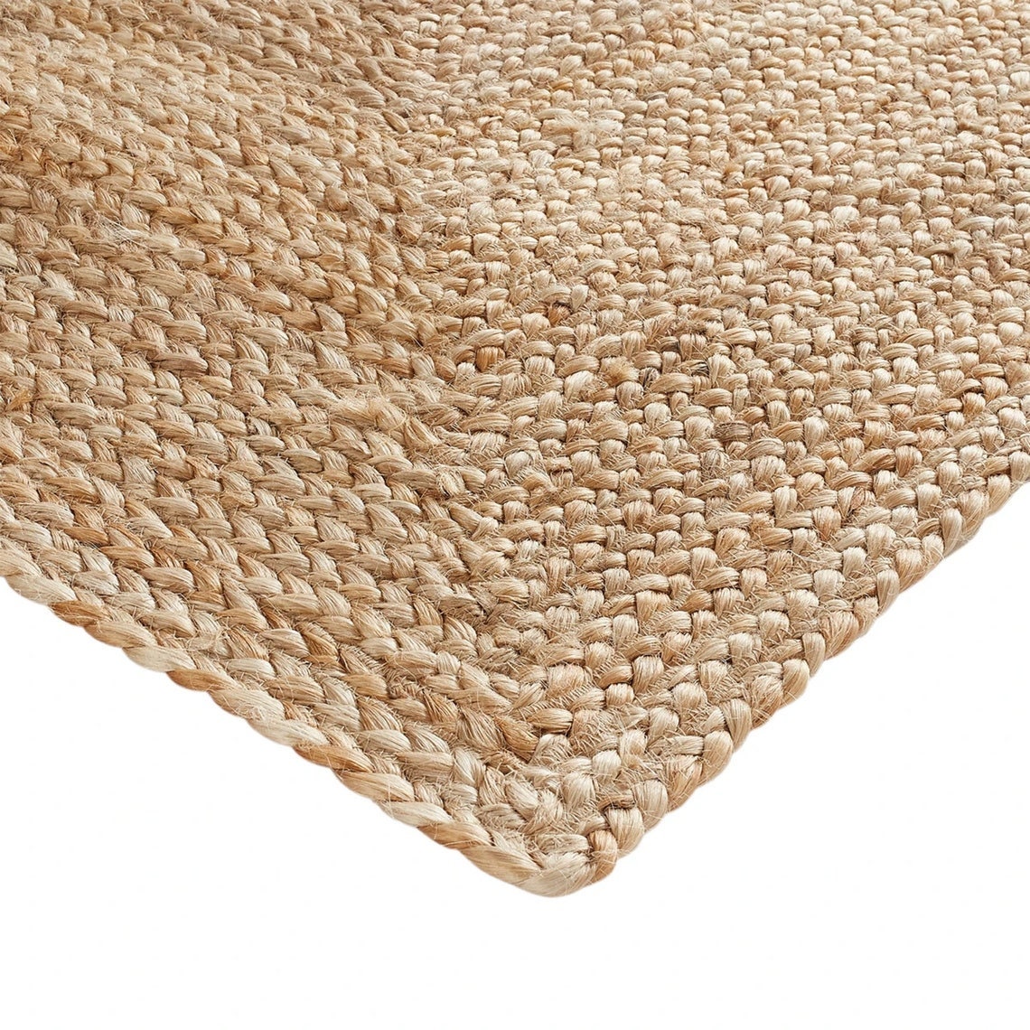 Natural Jute Rug Rectangle Farmhouse Jute Area Rug Handmade Carpet