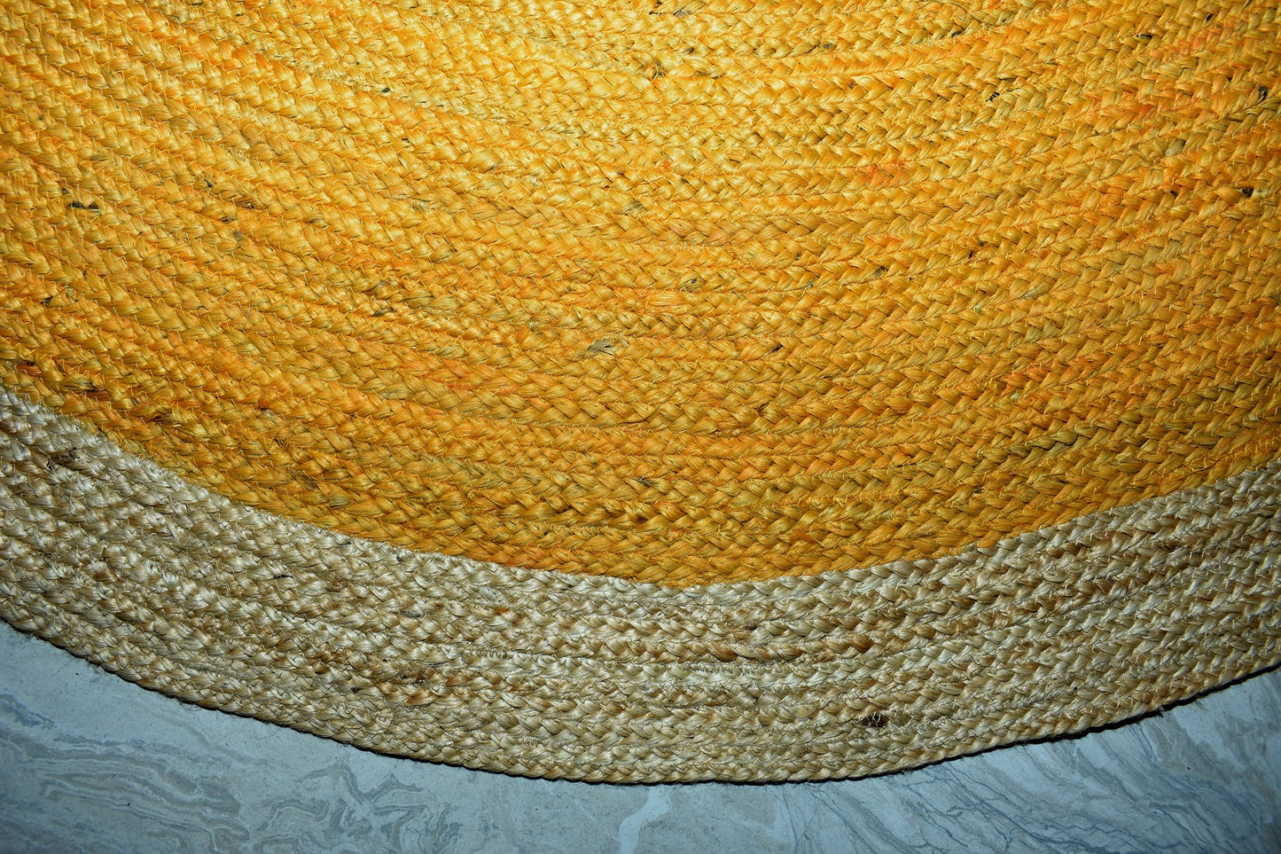 Round Jute Rug – Rustic Hand Braided Natural Fiber Rug for Living Room