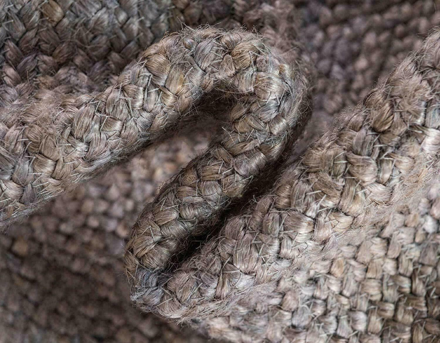 Modern Natural Jute Rug Eco Friendly Living Room Carpet Handmade Rustic Home Decor