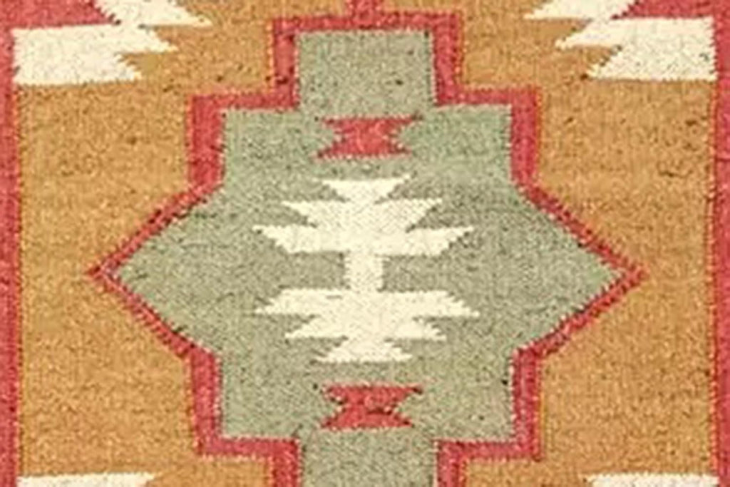 Tapis rectangulaire en jute naturel tressé à la main Ripaz pour décoration intérieure 