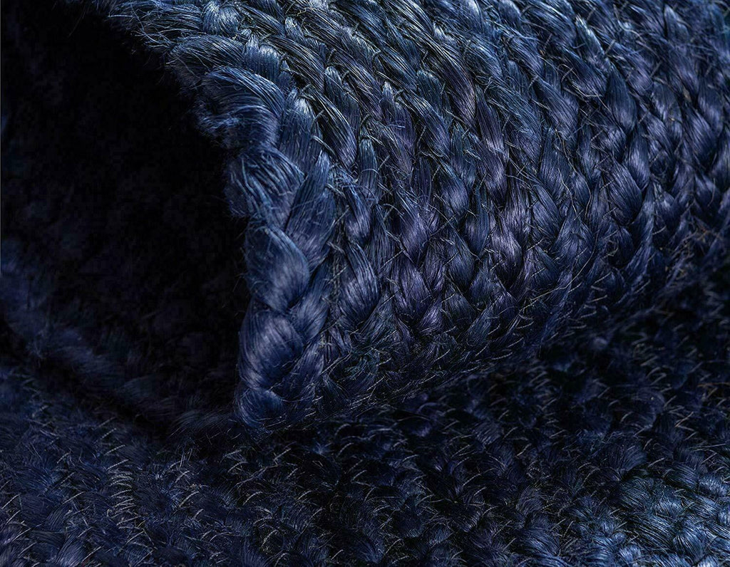 Natural Jute Rug Handwoven Modern Area Carpet Handmade Rustic Home Decor