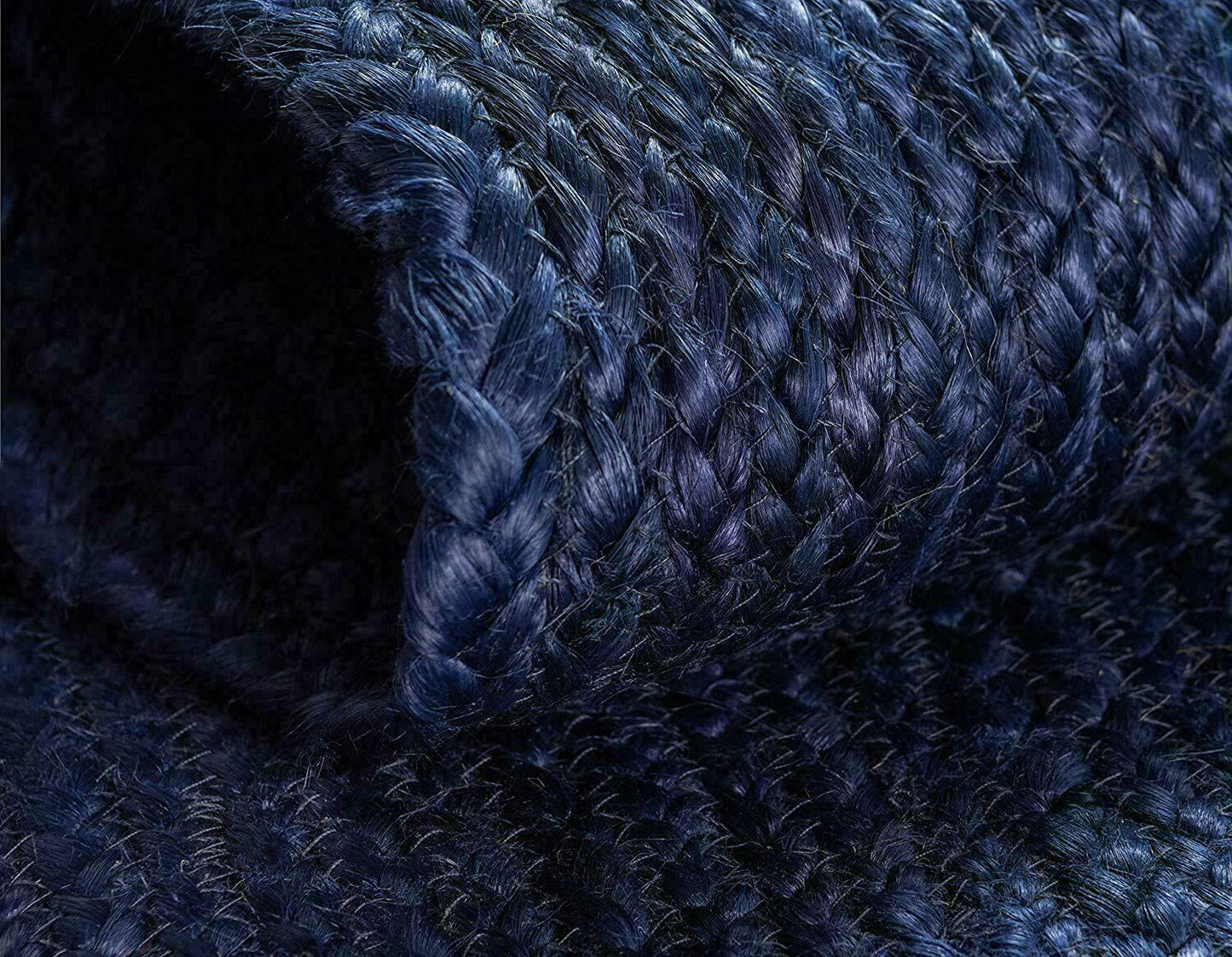 Natural Jute Rug Handwoven Modern Area Carpet Handmade Rustic Home Decor