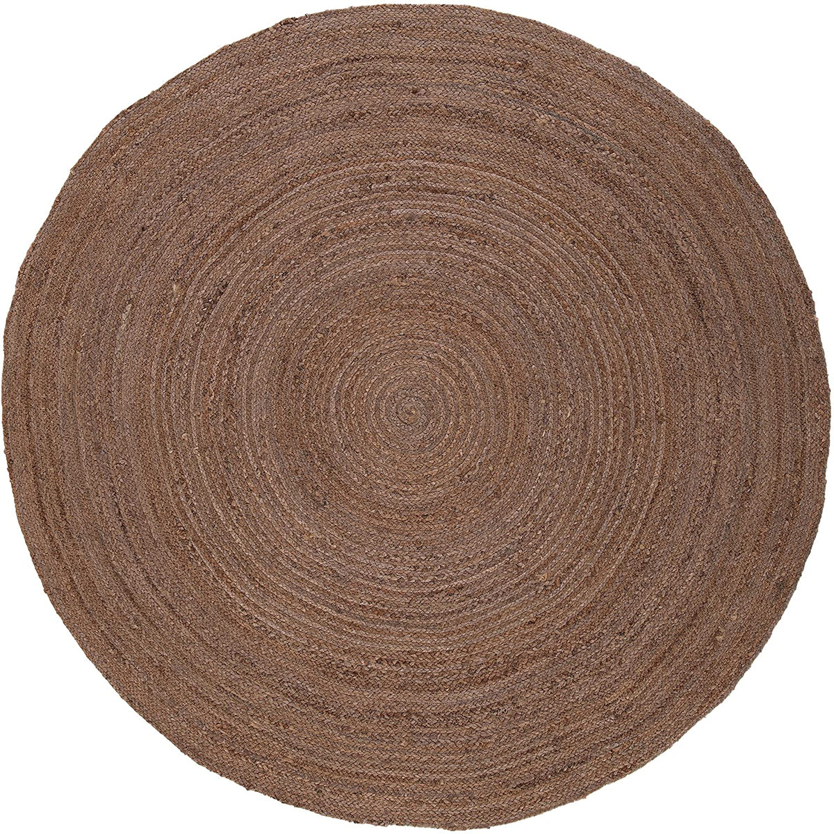 Ripaz Vogue - Handmade Natural Fiber Jute Rug Round Braided Area Carpet Boho Floor Decor