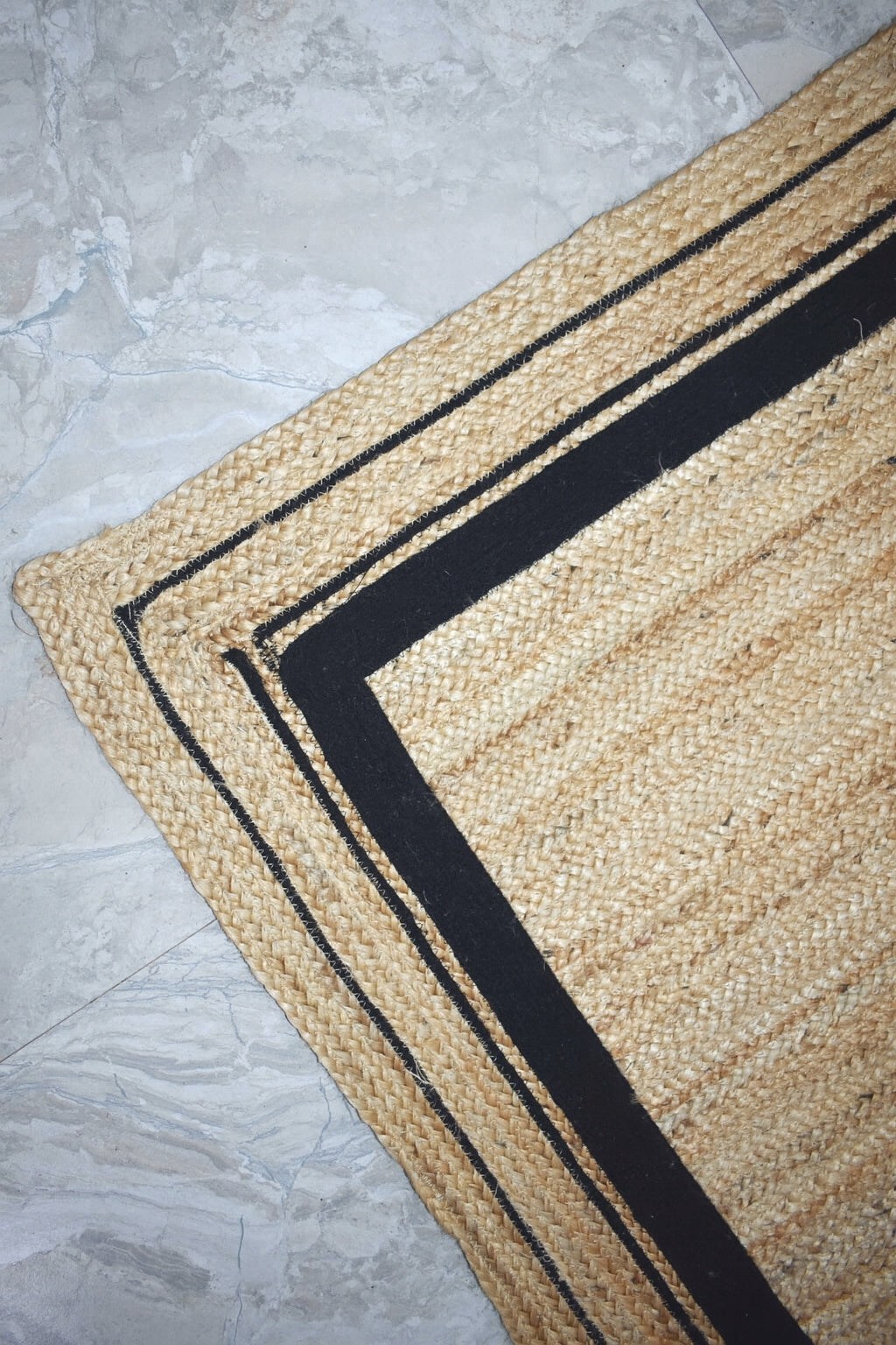 Ripaz Vogue Handwoven Jute Rug – Rustic Farmhouse & Boho Decor Rectangle Carpet