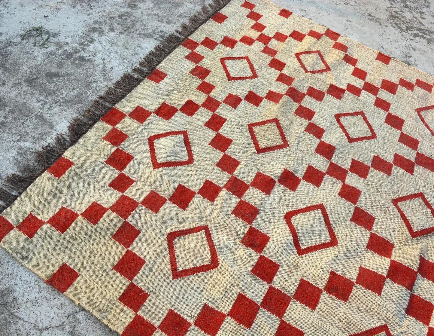 Tapis rectangulaire en jute naturel tressé à la main Ripaz pour décoration intérieure 