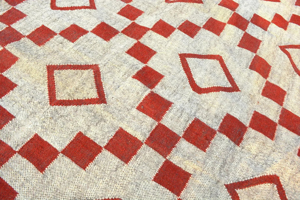 Wool Jute Rug Kilim Traditional Rustic Look Dhurrie Living Room Bedroom Carpet (KLM-24)