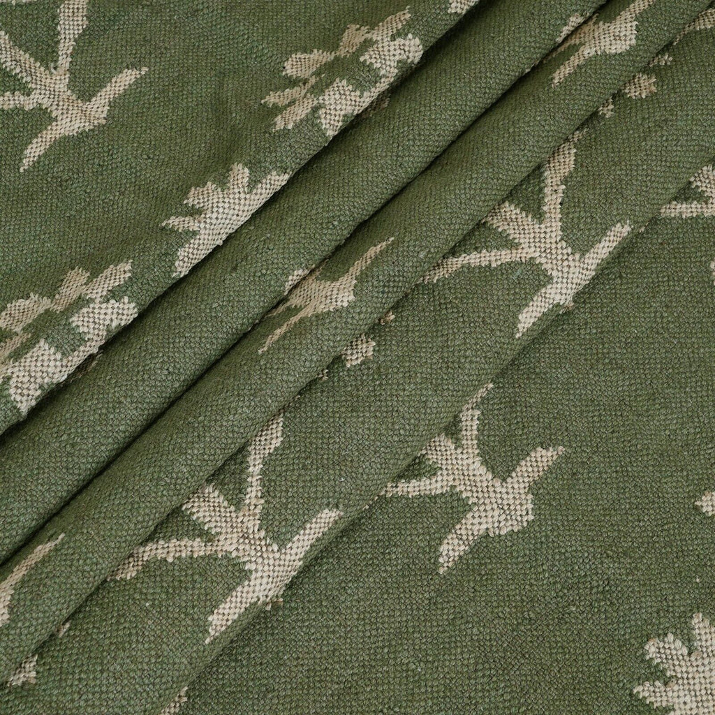 Wool Jute Rug Kilim Traditional Rustic Look Dhurrie Living Room Bedroom Carpet (KLM-55)