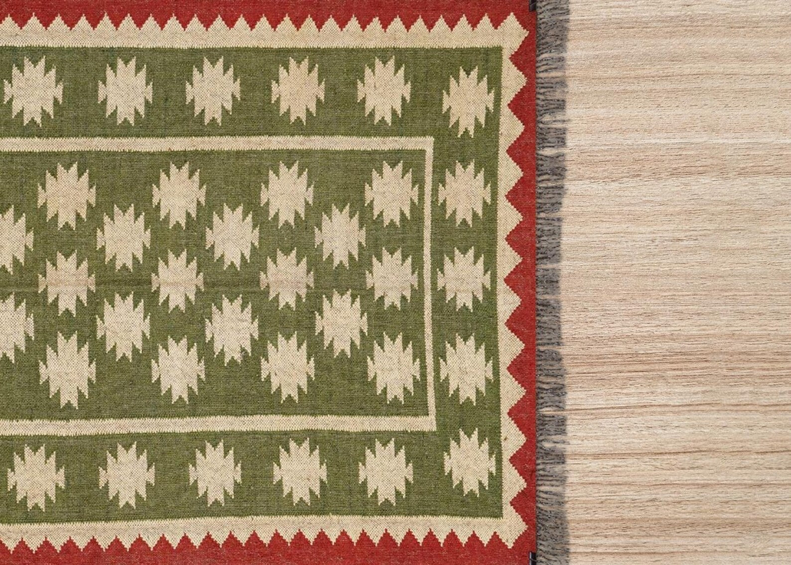 Tapis rectangulaire en jute naturel tressé à la main Ripaz pour décoration intérieure 