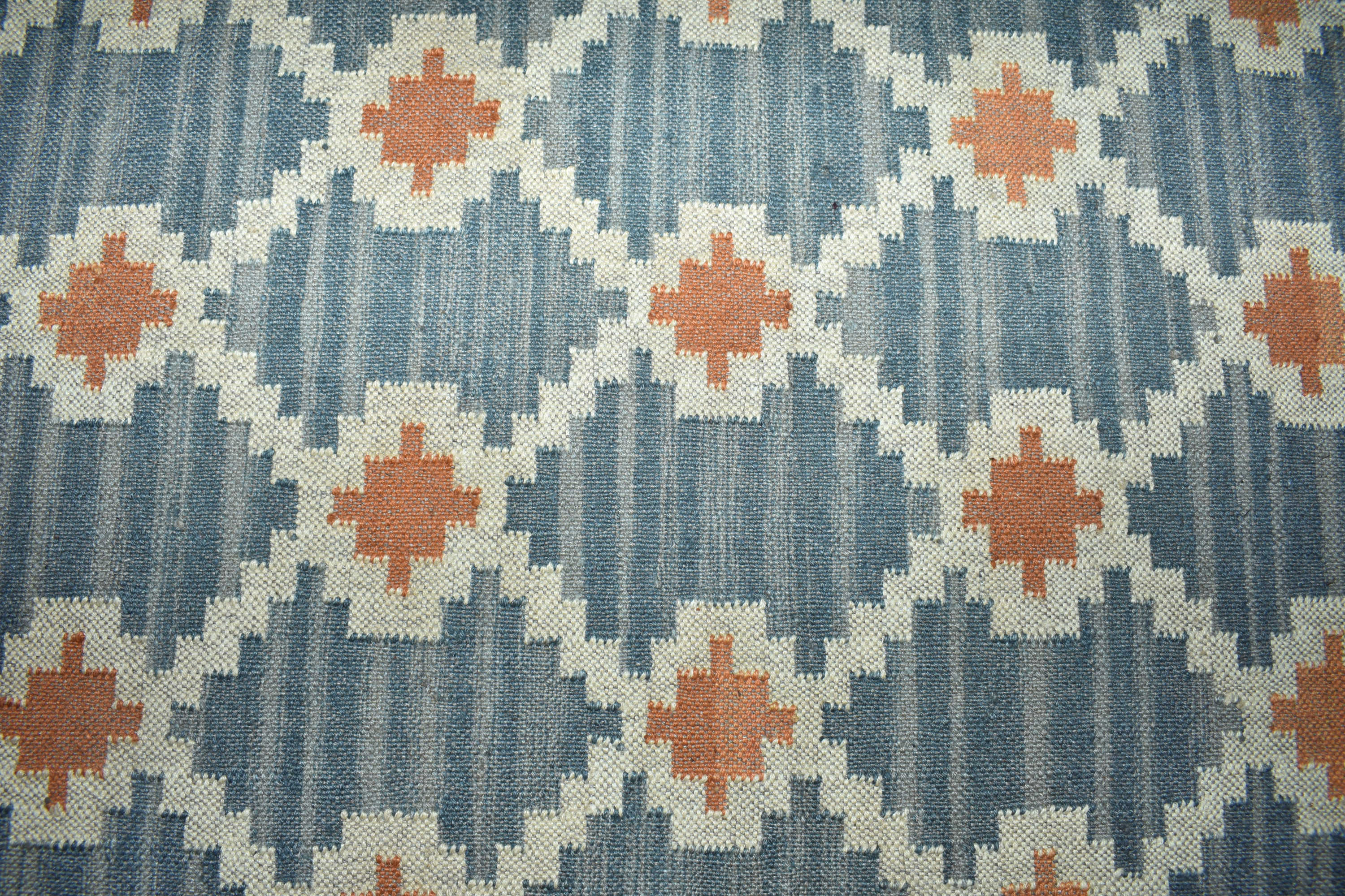 Wool Jute Rug Kilim Traditional Rustic Look Dhurrie Living Room Bedroom Carpet (KLM-05)