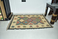 Wool Jute Rug Kilim Traditional Rustic Look Dhurrie Living Room Bedroom Carpet (KLM-03)