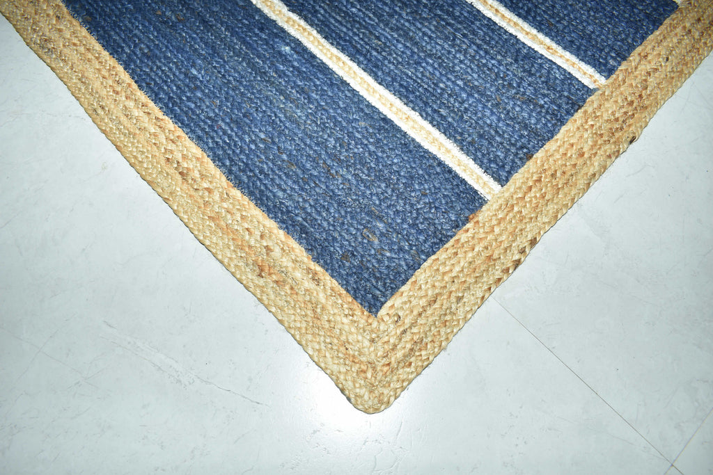 Ripaz Vogue Jute Rug Rectangle Hand Braided Modern Design Area Rug for Living Room