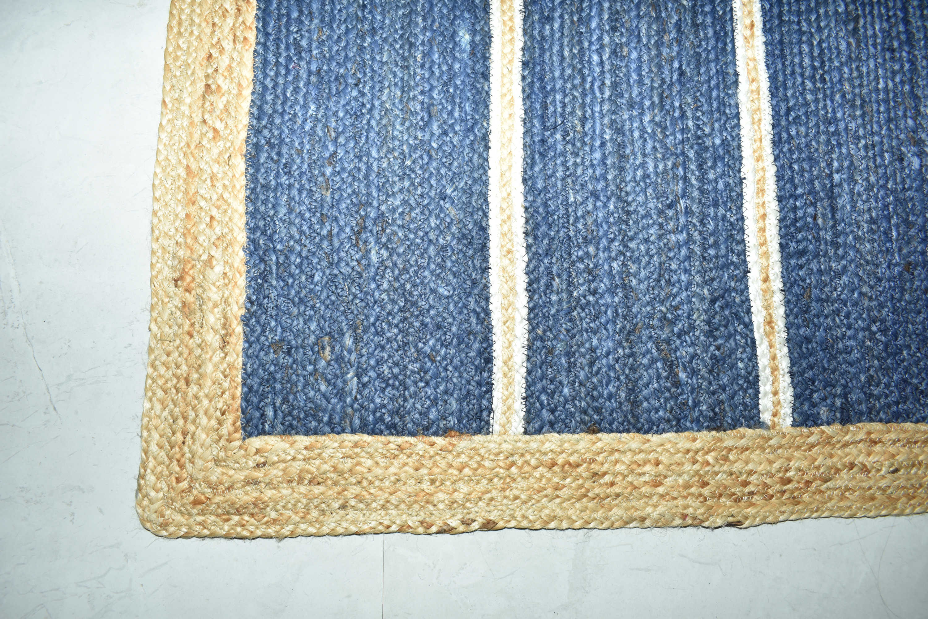 Ripaz Vogue Jute Rug Rectangle Hand Braided Modern Design Area Rug for Living Room