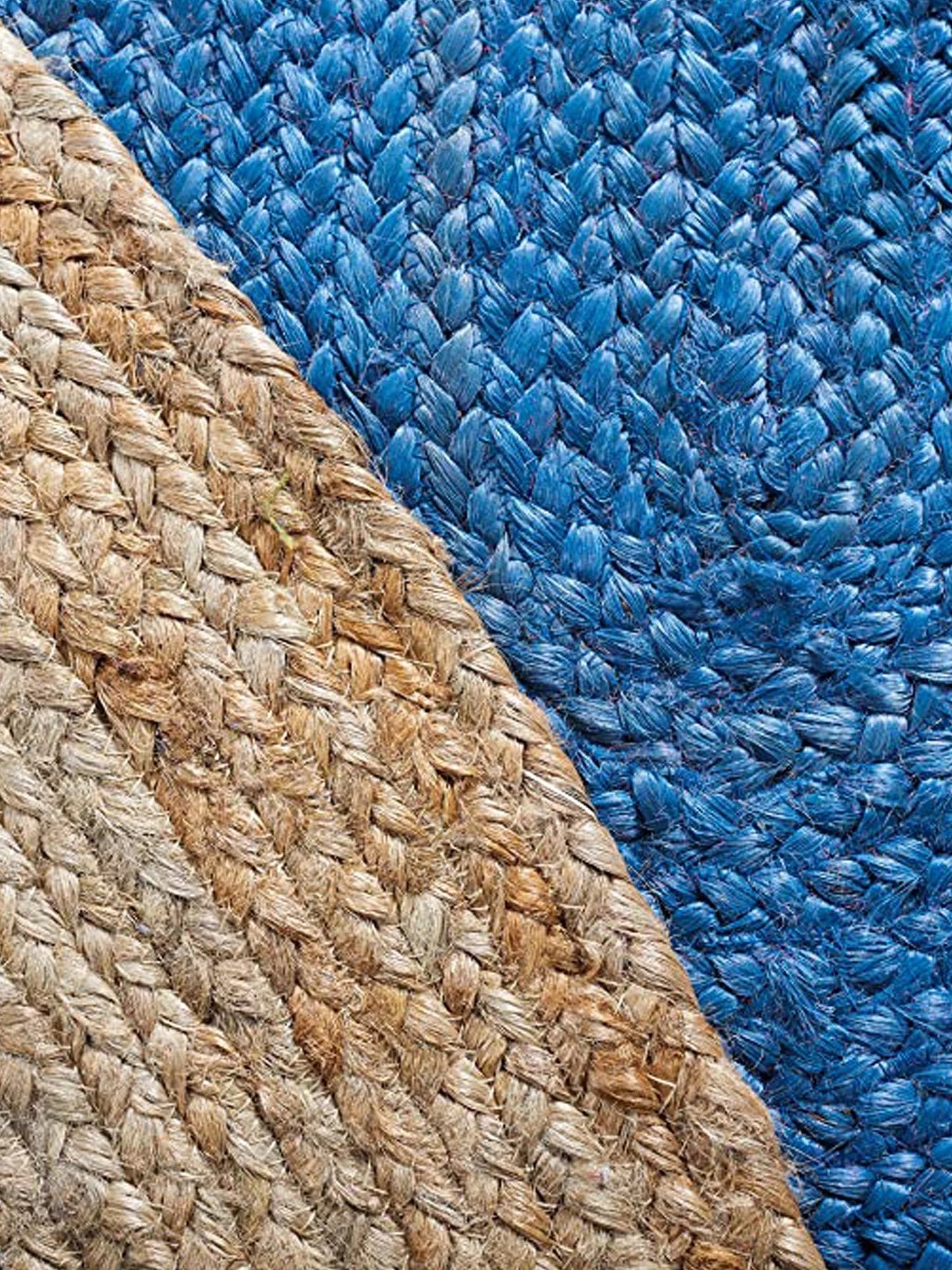 Eco Friendly Jute Rug Handcrafted Bohemian Oval Area Carpet