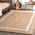 Natural Jute Braided Rug Handmade Sustainable Floor Mat