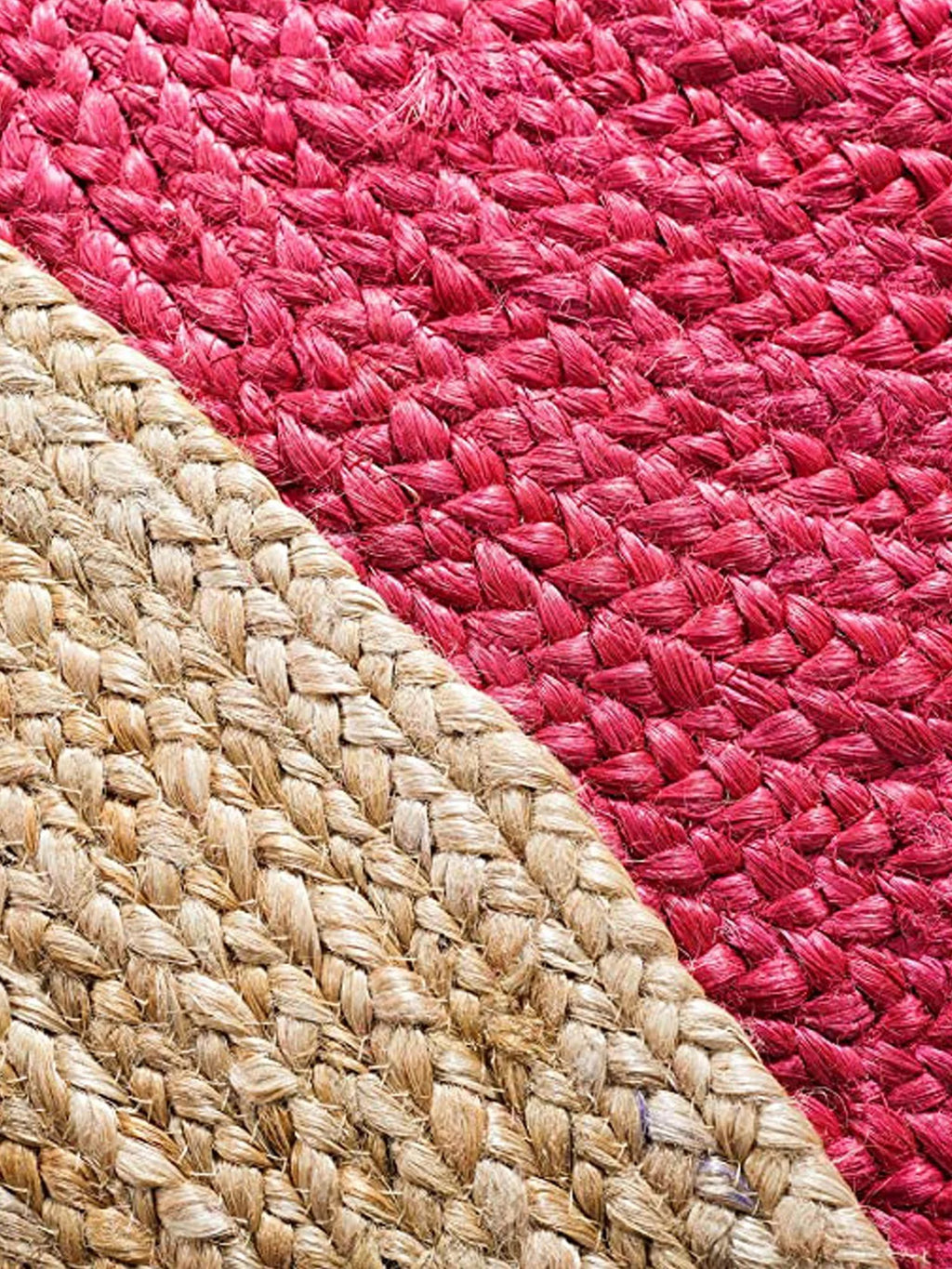 Oval Natural Jute Rug Handmade Rustic Area Mat Boho Area Carpet