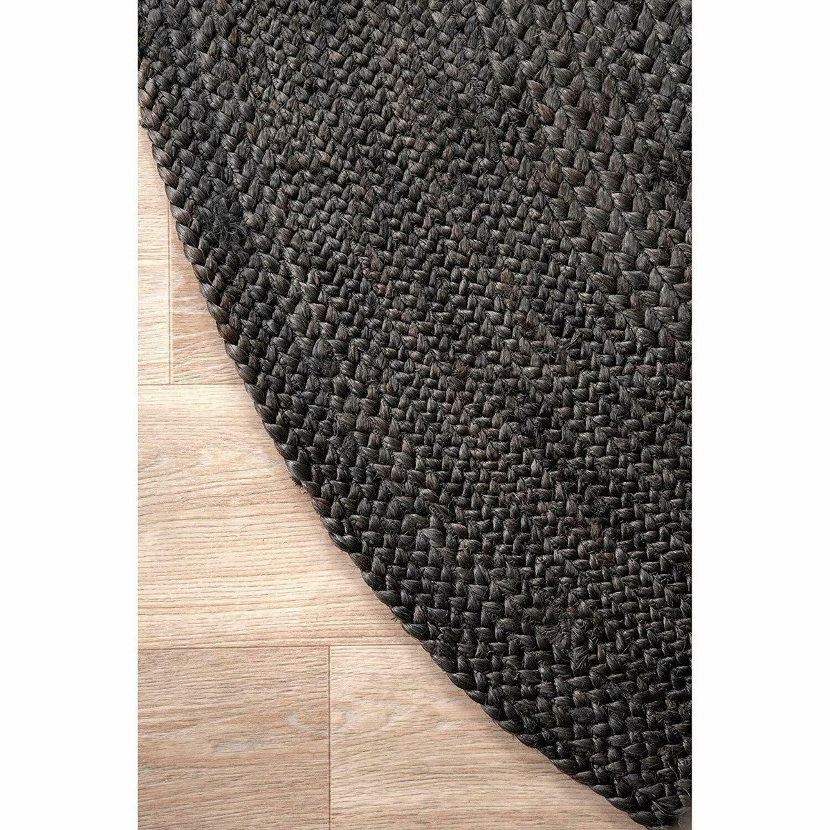 Ripaz Vogue - Handmade Natural Round Jute Rug Boho Braided Carpet