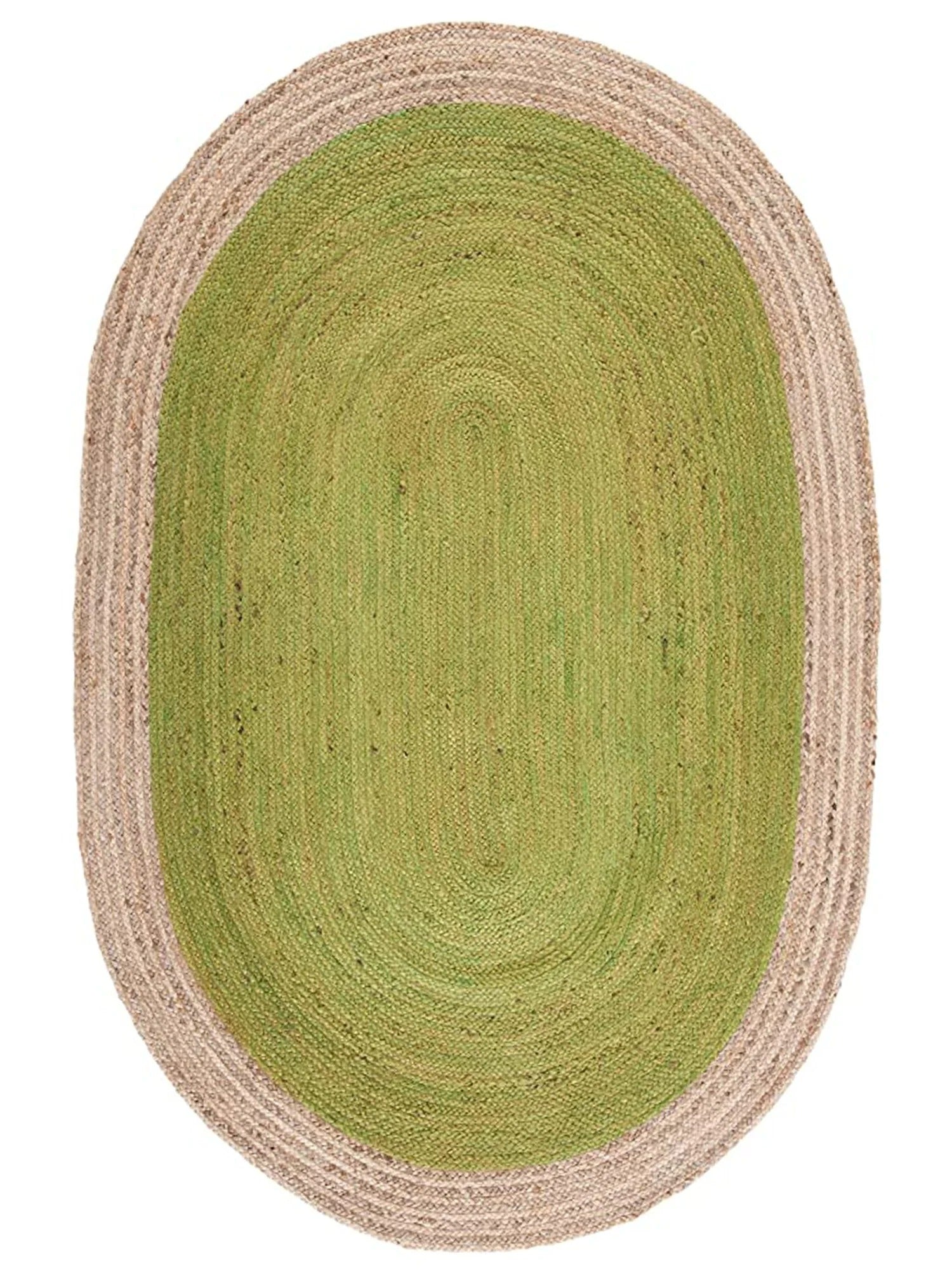 Oval Natural Jute Rug Natural Jute Rug Handmade Eco-Friendly Boho Floor Carpet