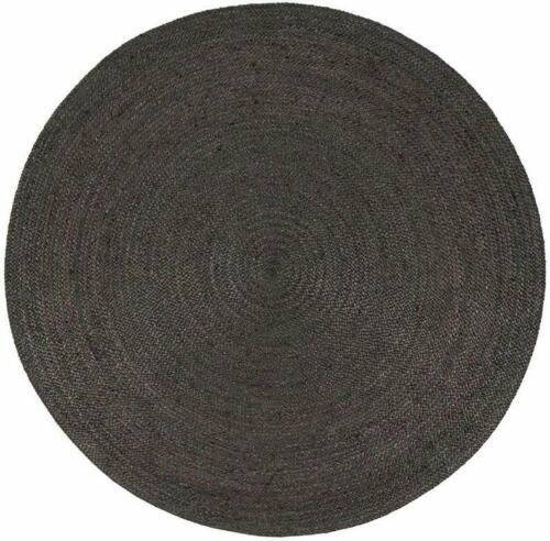 Ripaz Vogue - Handmade Natural Round Jute Rug Boho Braided Carpet