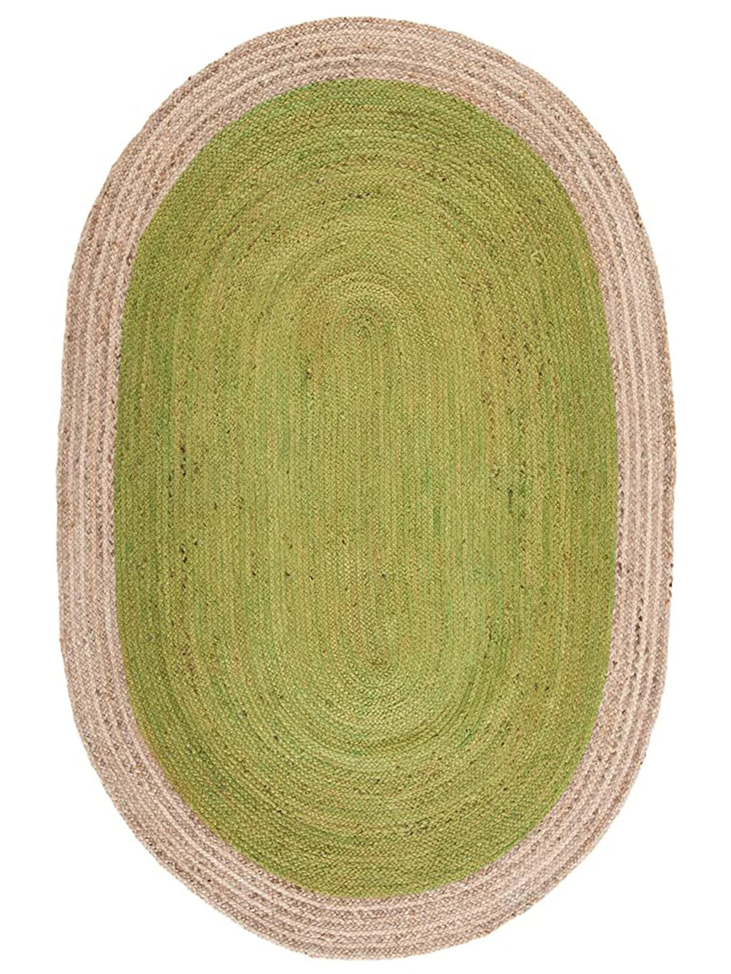 Oval Natural Jute Rug Natural Jute Rug Handmade Eco-Friendly Boho Floor Carpet