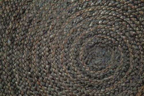 Ripaz Vogue - Handmade Natural Round Jute Rug Boho Braided Carpet