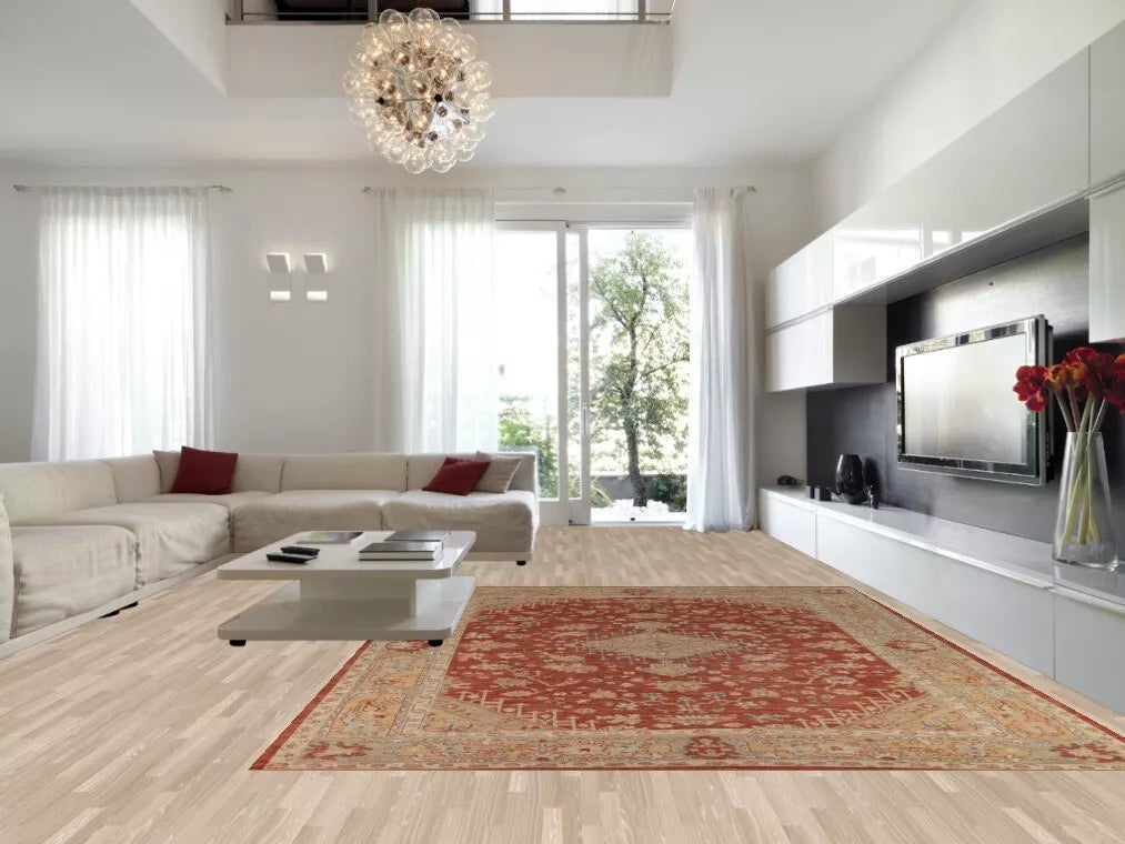 Ripaz Vogue Jute-Teppich, rechteckig, handgeflochten, modernes Design, für Wohnzimmer, Blau und Beige 