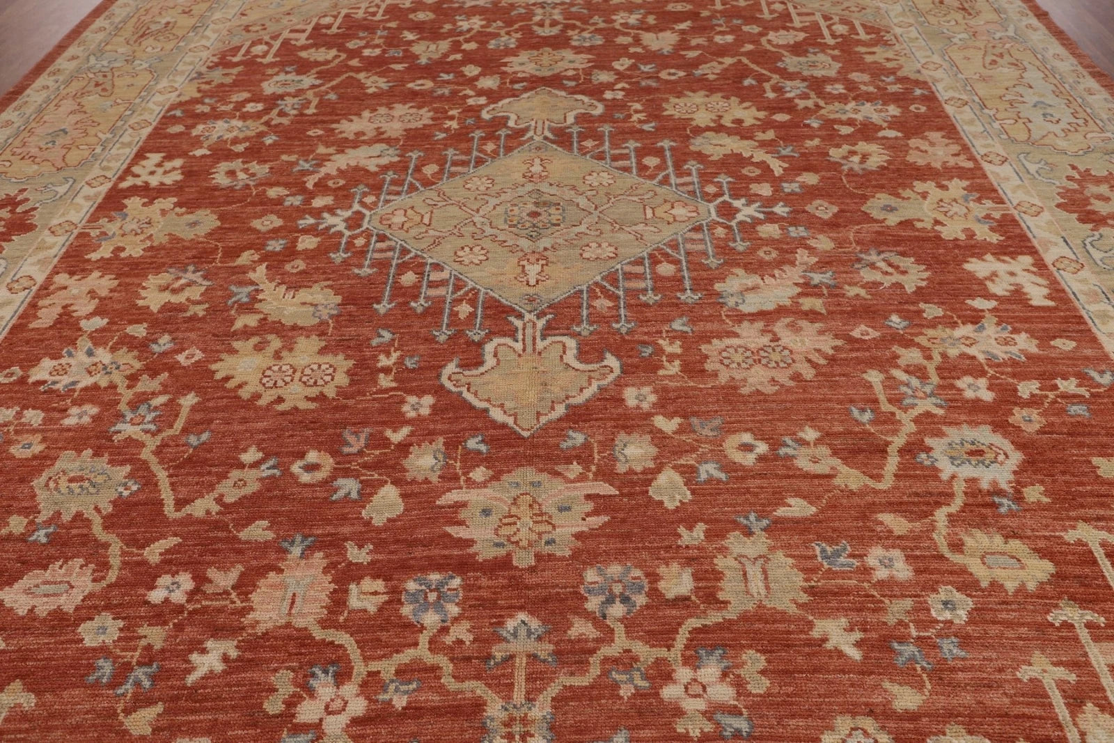 Wool Jute Rug Kilim Traditional Rustic Look Dhurrie Living Room Bedroom Carpet (KLM-60)