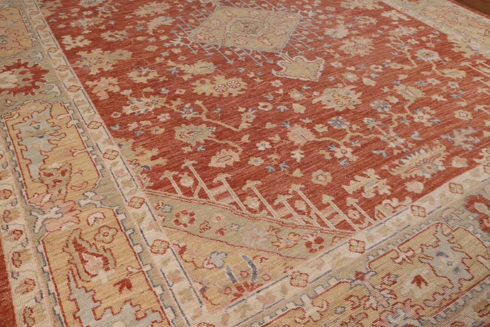 Wool Jute Rug Kilim Traditional Rustic Look Dhurrie Living Room Bedroom Carpet (KLM-60)