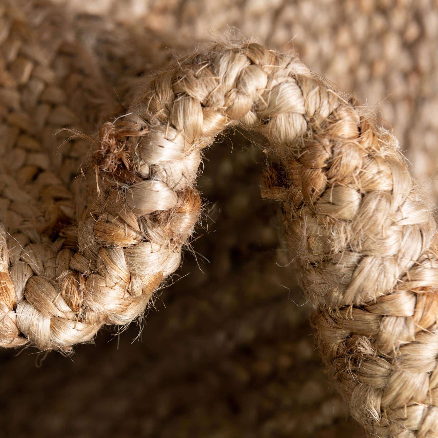 Jute-Teppich, rechteckig, handgeflochten, Bauernhaus-Jute-Teppich für Wohnzimmer, Flur, Schlafzimmer 
