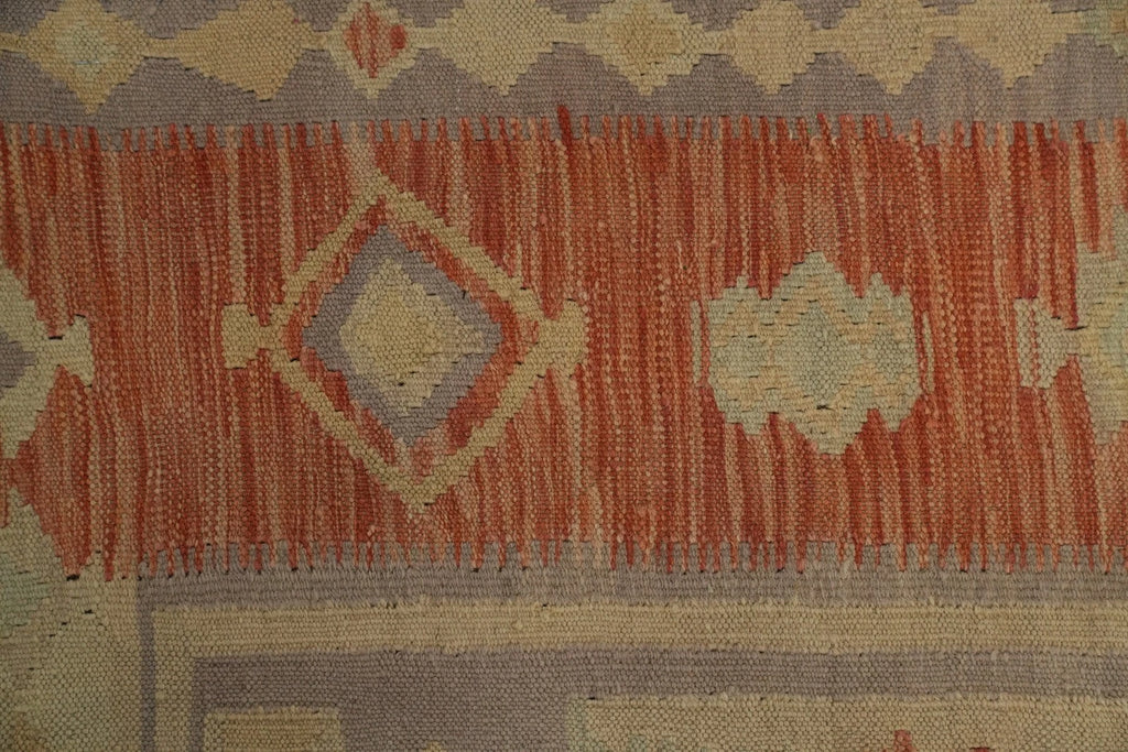 Wool Jute Rug Kilim Traditional Rustic Look Dhurrie Living Room Bedroom Carpet (KLM-75)