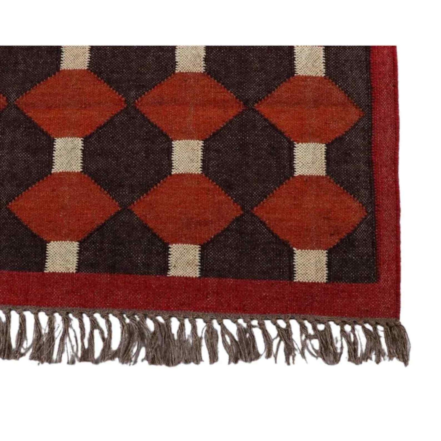 Ripaz Vogue Jute-Teppich, rechteckig, handgeflochten, modernes Design, für Wohnzimmer, Blau und Beige 