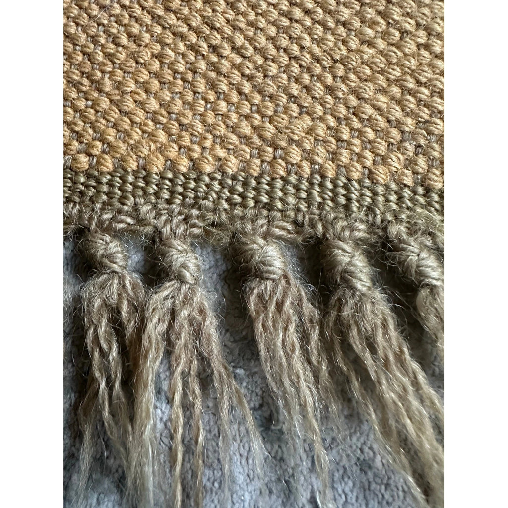 Wool Jute Rug Kilim Traditional Rustic Look Dhurrie Living Room Bedroom Carpet (KLM-73)