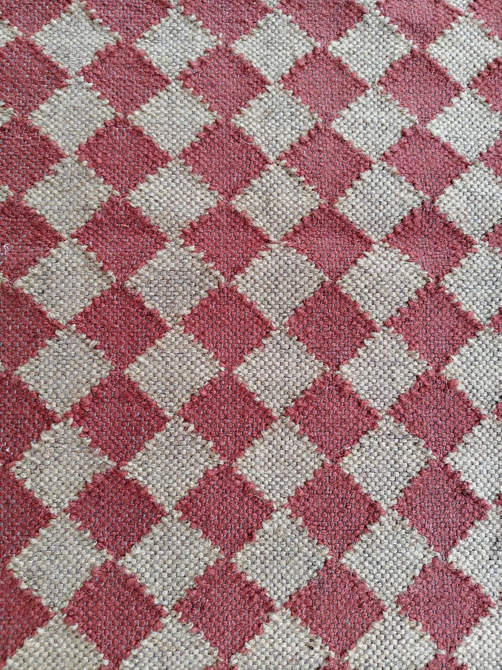 Wool Jute Rug Kilim Traditional Rustic Look Dhurrie Living Room Bedroom Carpet (KLM-71)