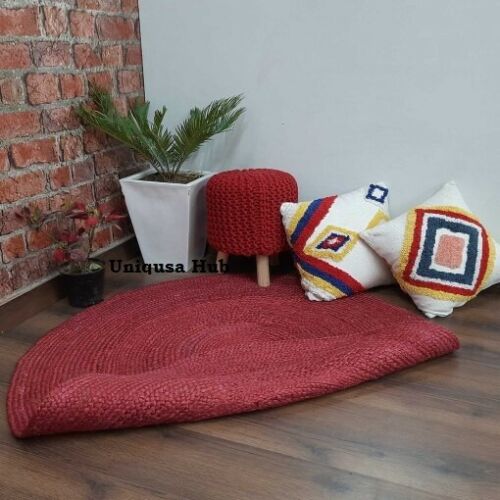Jute Rug Design Braided Jute Rug Eco-Friendly Braided Round Round Jute Area Rug Boho Farmhouse Floor Carpet