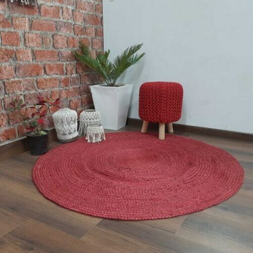 Jute Rug Design Braided Jute Rug Eco-Friendly Braided Round Round Jute Area Rug Boho Farmhouse Floor Carpet