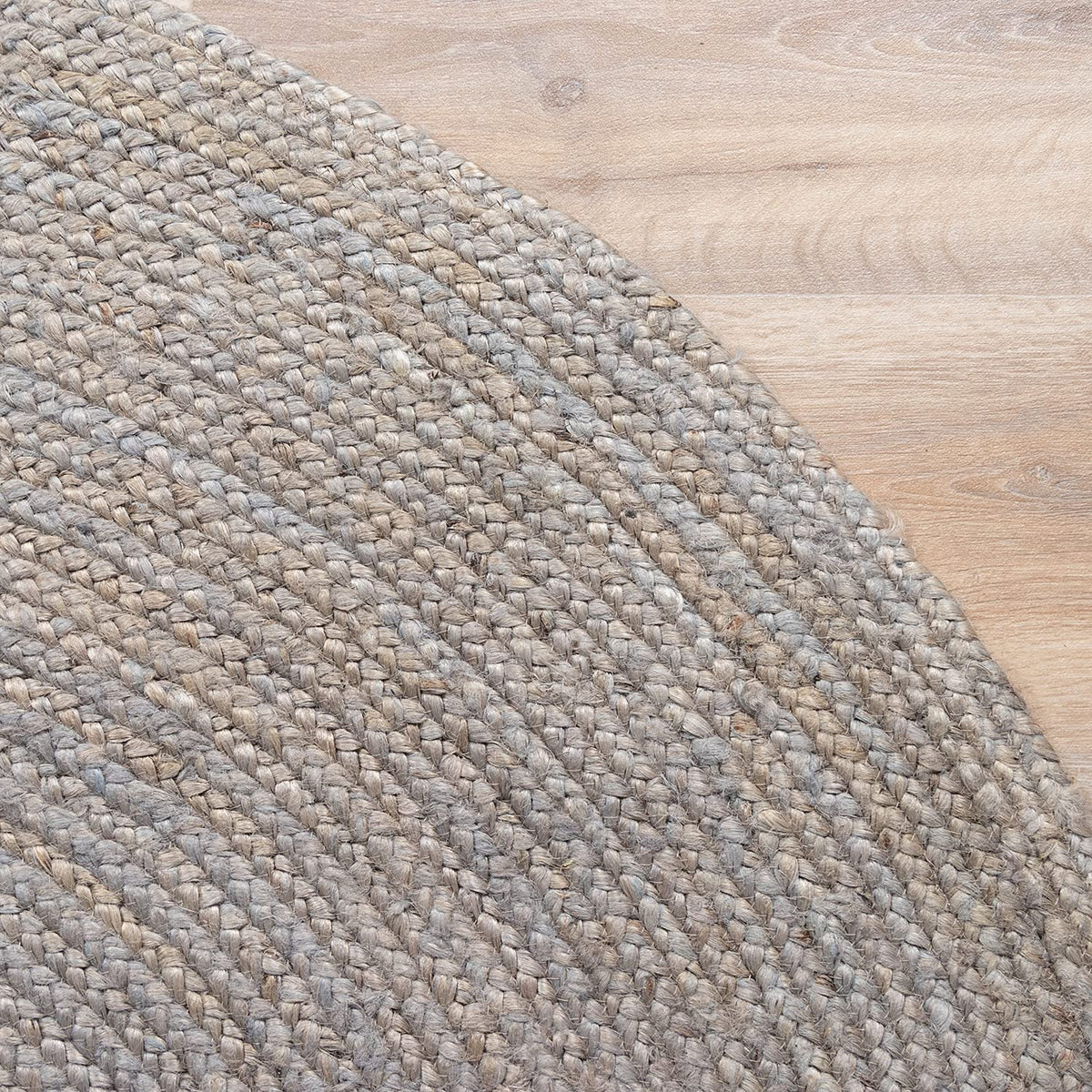 Ripaz Vogue - Handmade Jute Rug Round Braided Natural Area Carpet Boho Living Room Decor